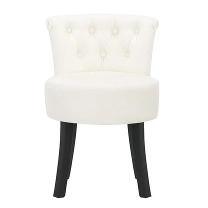 Modern Upholstered Buttoned Stool for Dressing Table - House Comfort