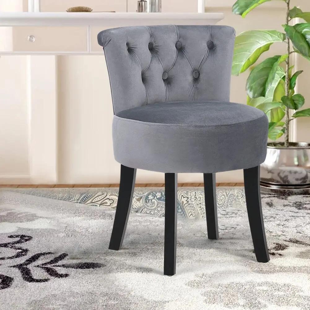 Modern Upholstered Buttoned Stool for Dressing Table - House Comfort