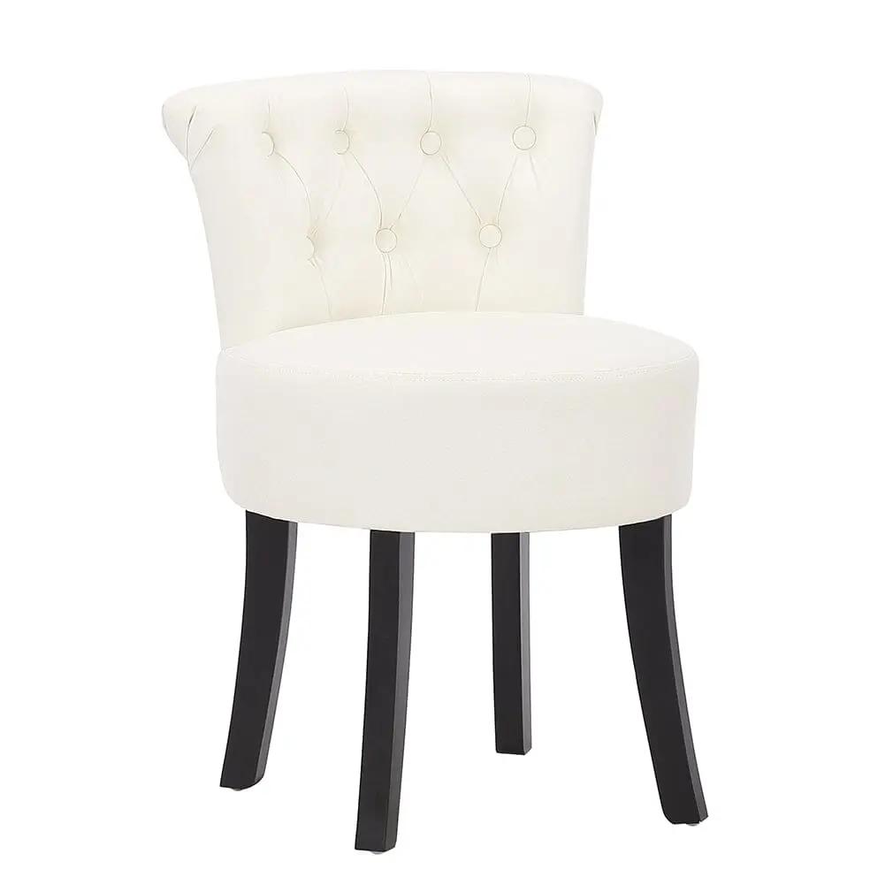 Modern Upholstered Buttoned Stool for Dressing Table - House Comfort
