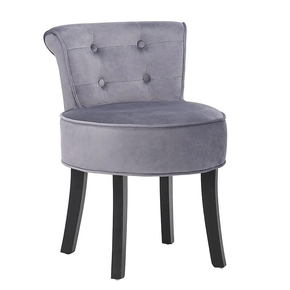 Modern Upholstered Buttoned Stool for Dressing Table - House Comfort