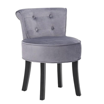 Modern Upholstered Buttoned Stool for Dressing Table - House Comfort