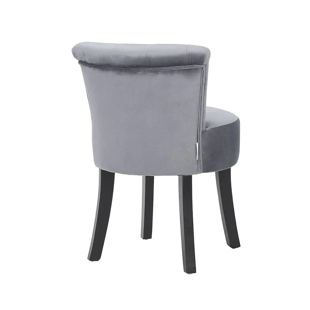 Modern Upholstered Buttoned Stool for Dressing Table - House Comfort