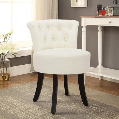 Modern Upholstered Buttoned Stool for Dressing Table - House Comfort