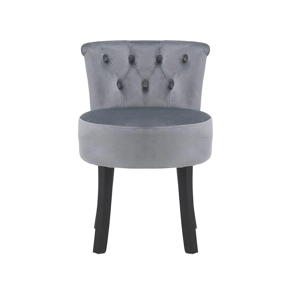Modern Upholstered Buttoned Stool for Dressing Table - House Comfort