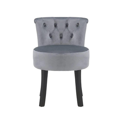 Modern Upholstered Buttoned Stool for Dressing Table - House Comfort