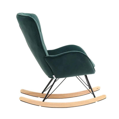 Modern Upholstered Rocking Chair for Living Room Bedroom - House Comfort