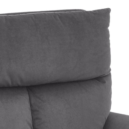 Modern Upholstered Swivel Armchair with Black Legs - House Comfort