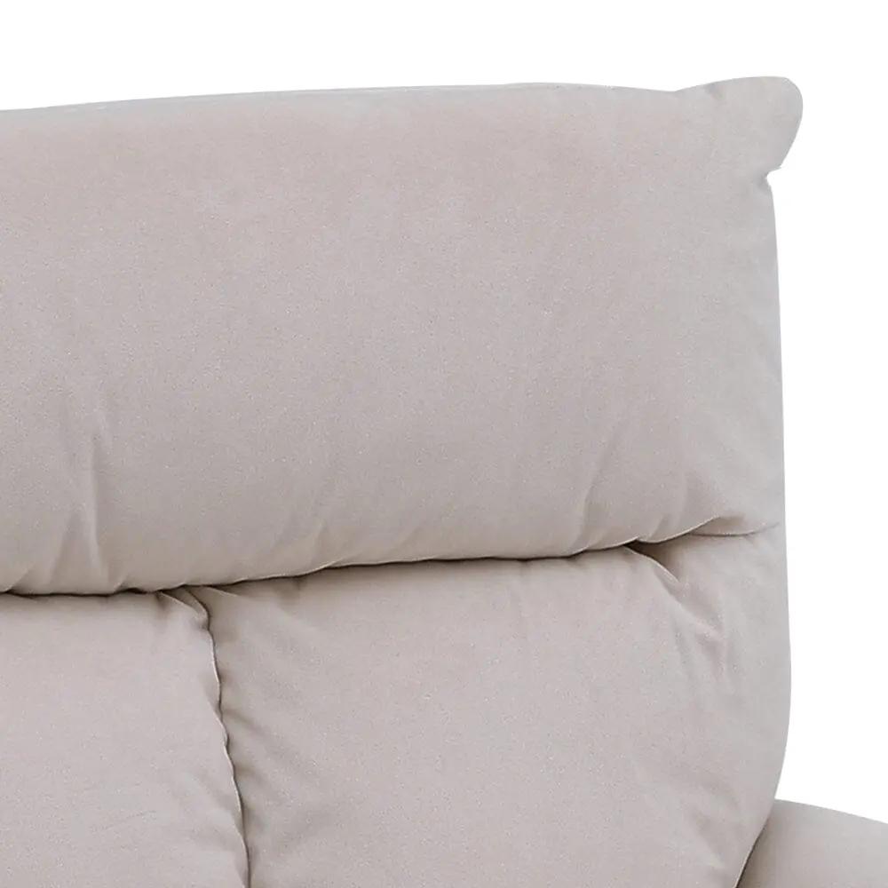 Modern Upholstered Swivel Armchair with Black Legs - House Comfort