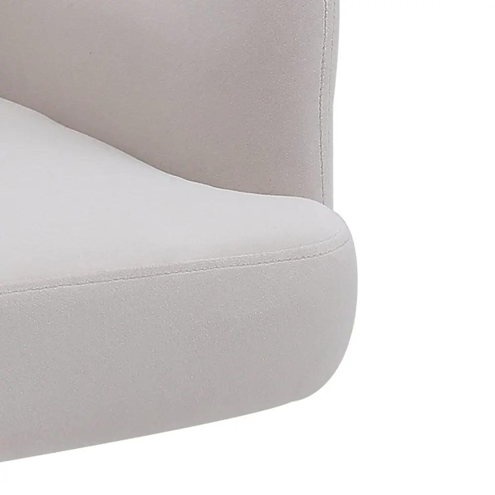 Modern Upholstered Swivel Armchair with Black Legs - House Comfort