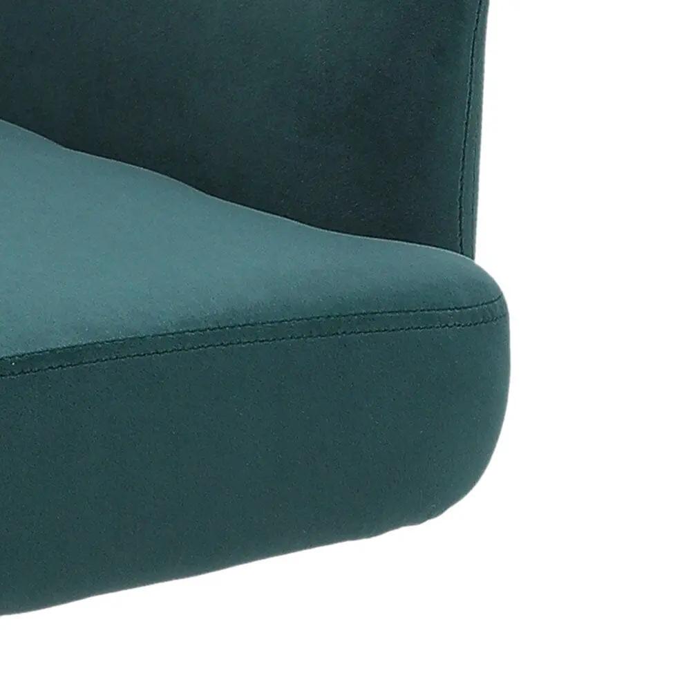Modern Upholstered Swivel Armchair with Black Legs - House Comfort