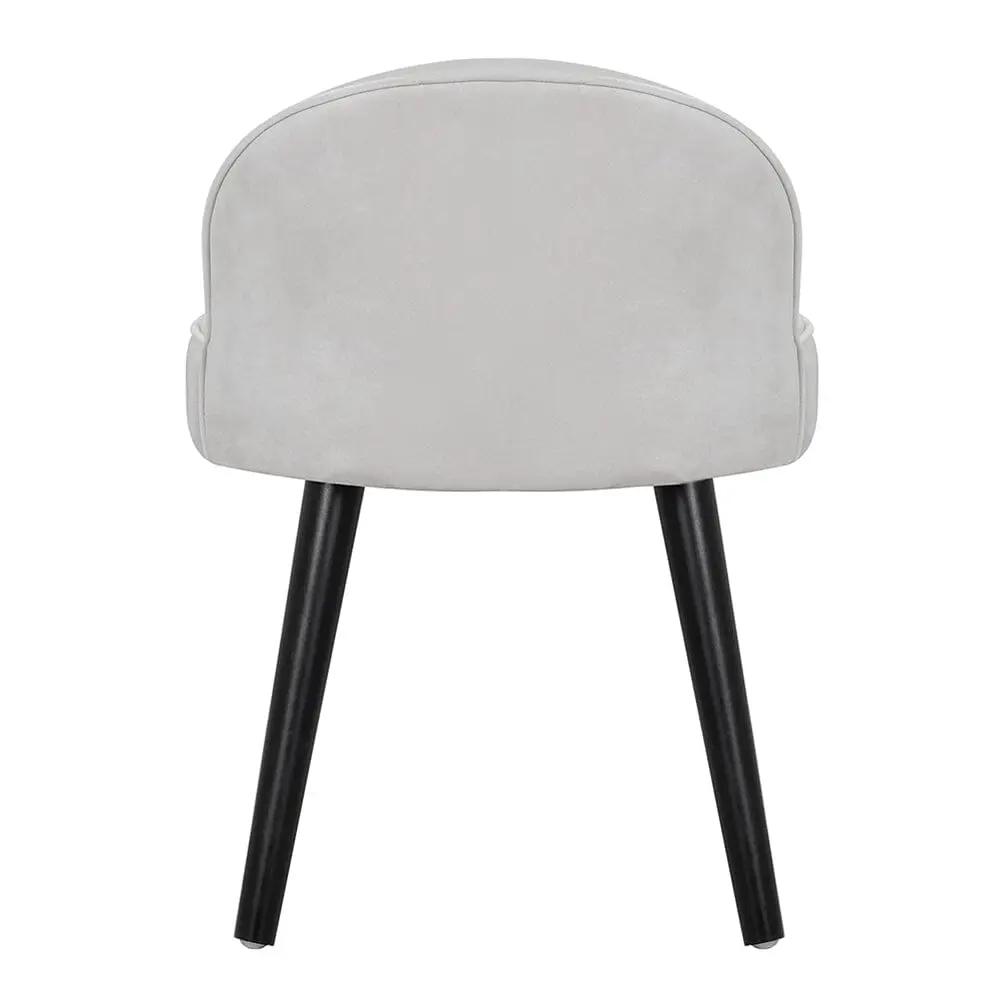 Modern Velvet Dressing Table Stool with Solid Wood Legs - House Comfort