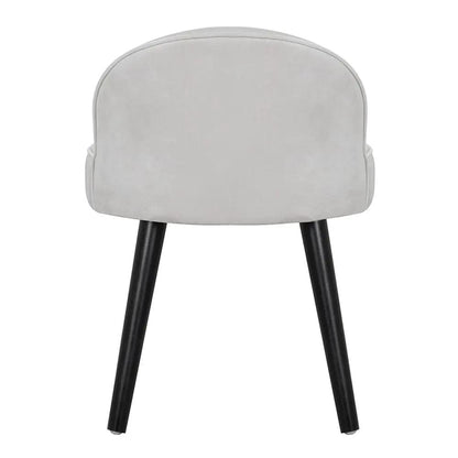 Modern Velvet Dressing Table Stool with Solid Wood Legs - House Comfort