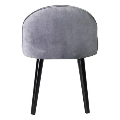 Modern Velvet Dressing Table Stool with Solid Wood Legs - House Comfort