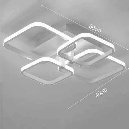 New LED Ceiling Light Fixture with Square Lampshades - House Comfort