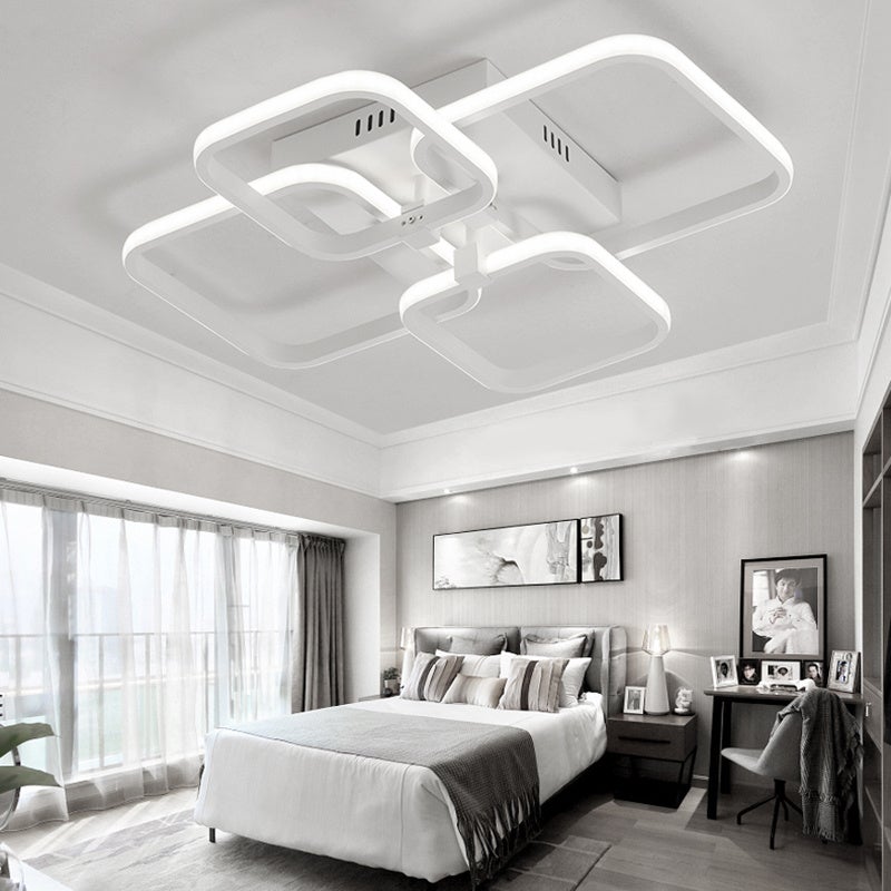 New LED Ceiling Light Fixture with Square Lampshades - House Comfort