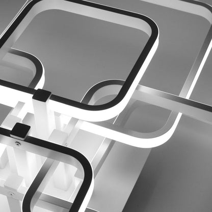 New LED Ceiling Light Fixture with Square Lampshades - House Comfort