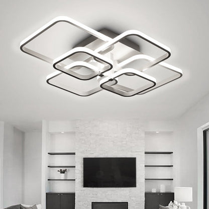 New LED Ceiling Light Fixture with Square Lampshades - House Comfort