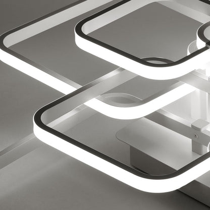 New LED Ceiling Light Fixture with Square Lampshades - House Comfort