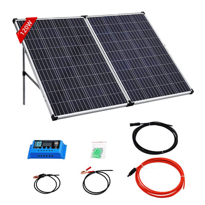 Output 100W to 200W Portable Folding Solar Panel Kit - House Comfort