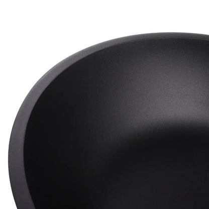 Oval Black Ceramic Vessel Bathroom Sink Drain Set - House Comfort