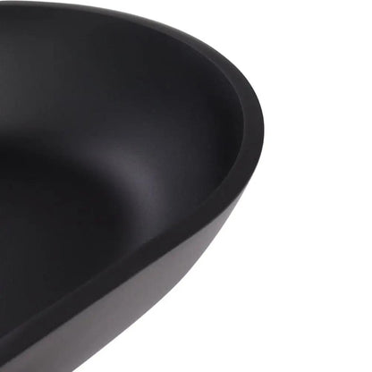 Oval Black Ceramic Vessel Bathroom Sink Drain Set - House Comfort