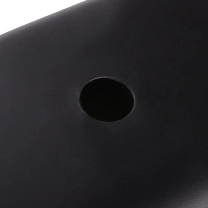 Oval Black Ceramic Vessel Bathroom Sink Drain Set - House Comfort