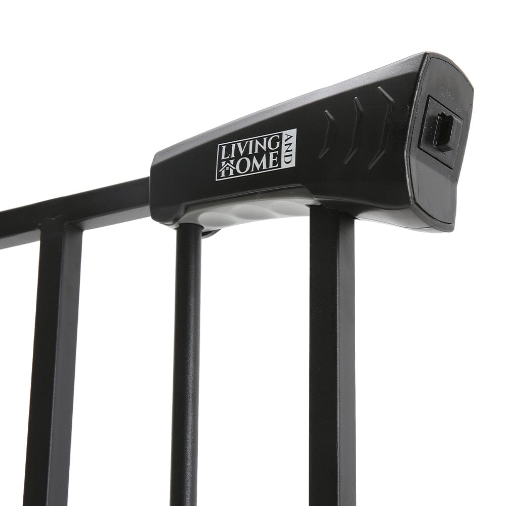 Pet Safety Gate Stair Pressure Fit with Lockable Cat Flap - House Comfort