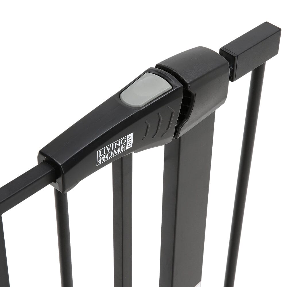 Pet Safety Gate Stair Pressure Fit with Lockable Cat Flap - House Comfort