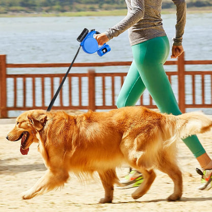 PetVoyage 5M Retractable Leash with LED and Waste Dispenser - House Comfort