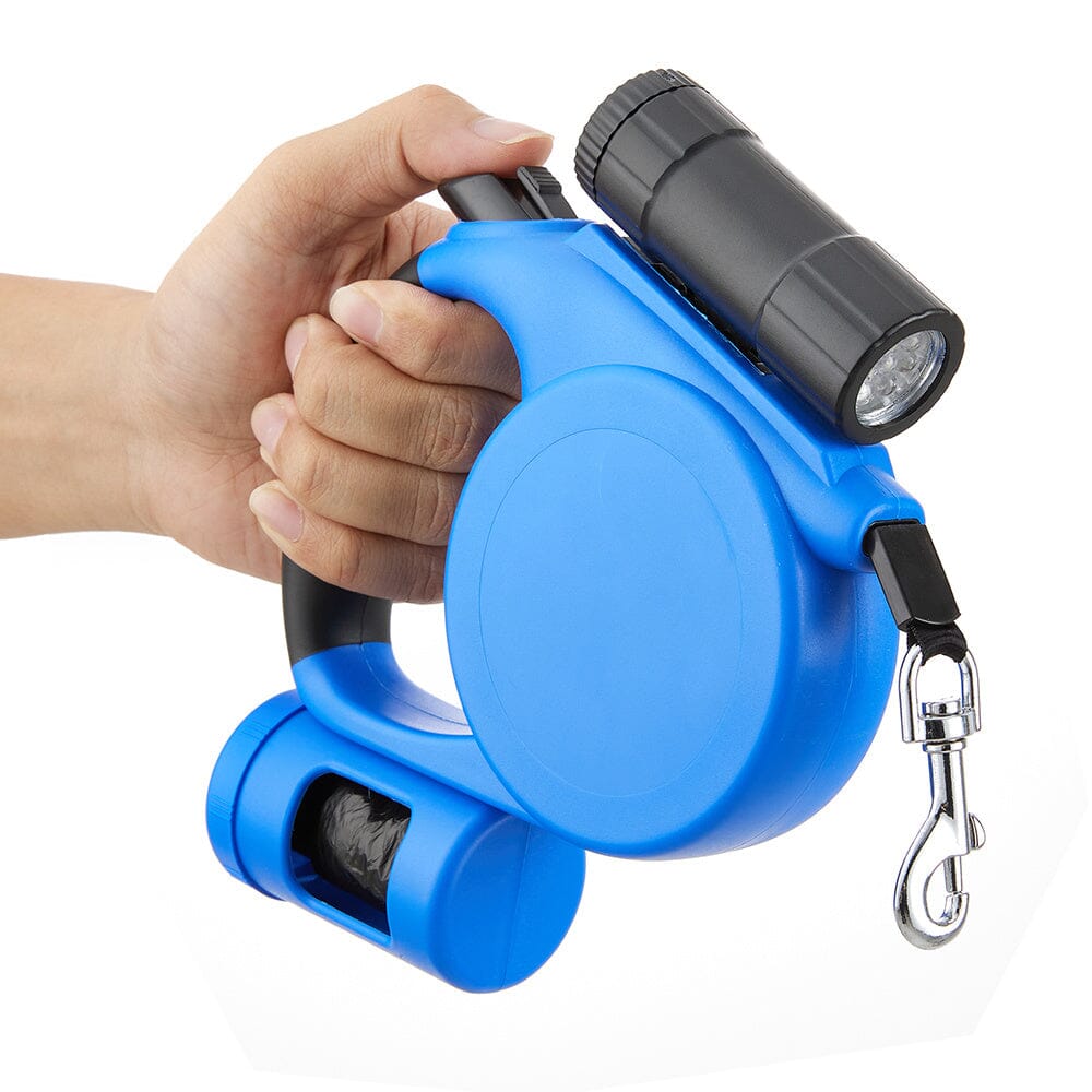 PetVoyage 5M Retractable Leash with LED and Waste Dispenser - House Comfort