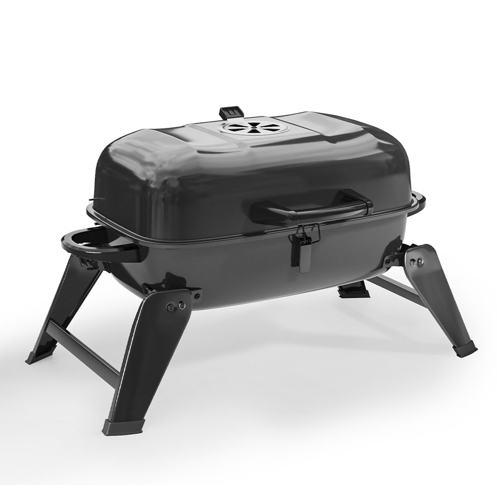 Portable Charcoal BBQ Grill Tabletop Mini Grill with Lip - House Comfort