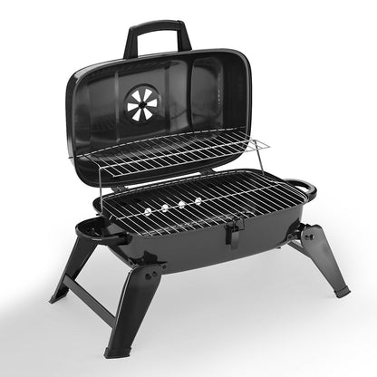 Portable Charcoal BBQ Grill Tabletop Mini Grill with Lip - House Comfort