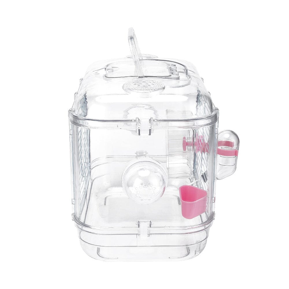 Portable Transparent Hamster Cage - House Comfort