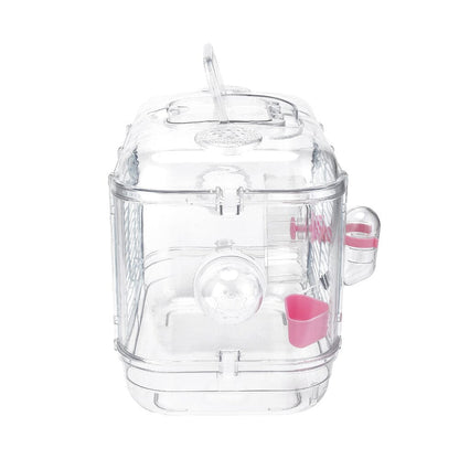 Portable Transparent Hamster Cage - House Comfort