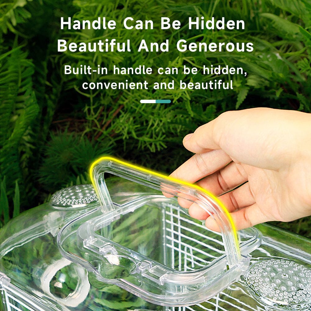 Portable Transparent Hamster Cage - House Comfort