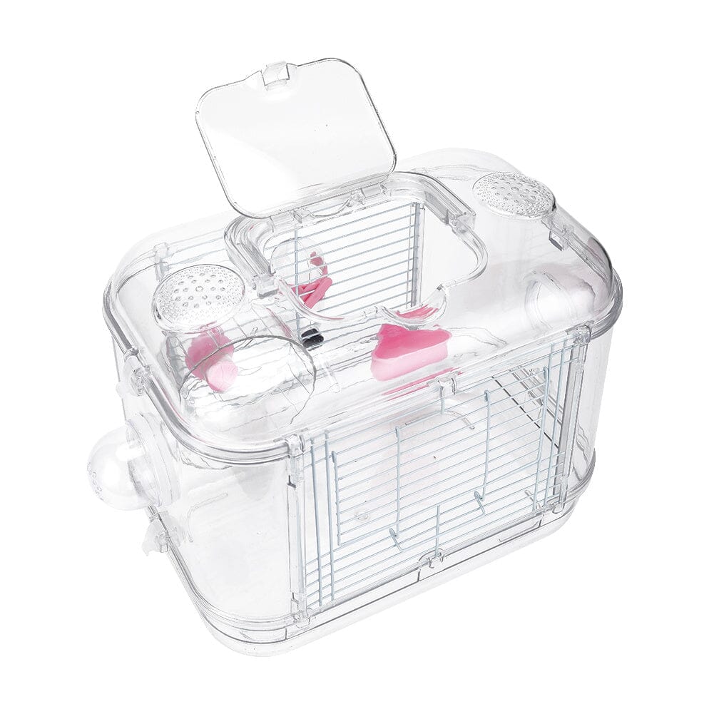 Portable Transparent Hamster Cage - House Comfort