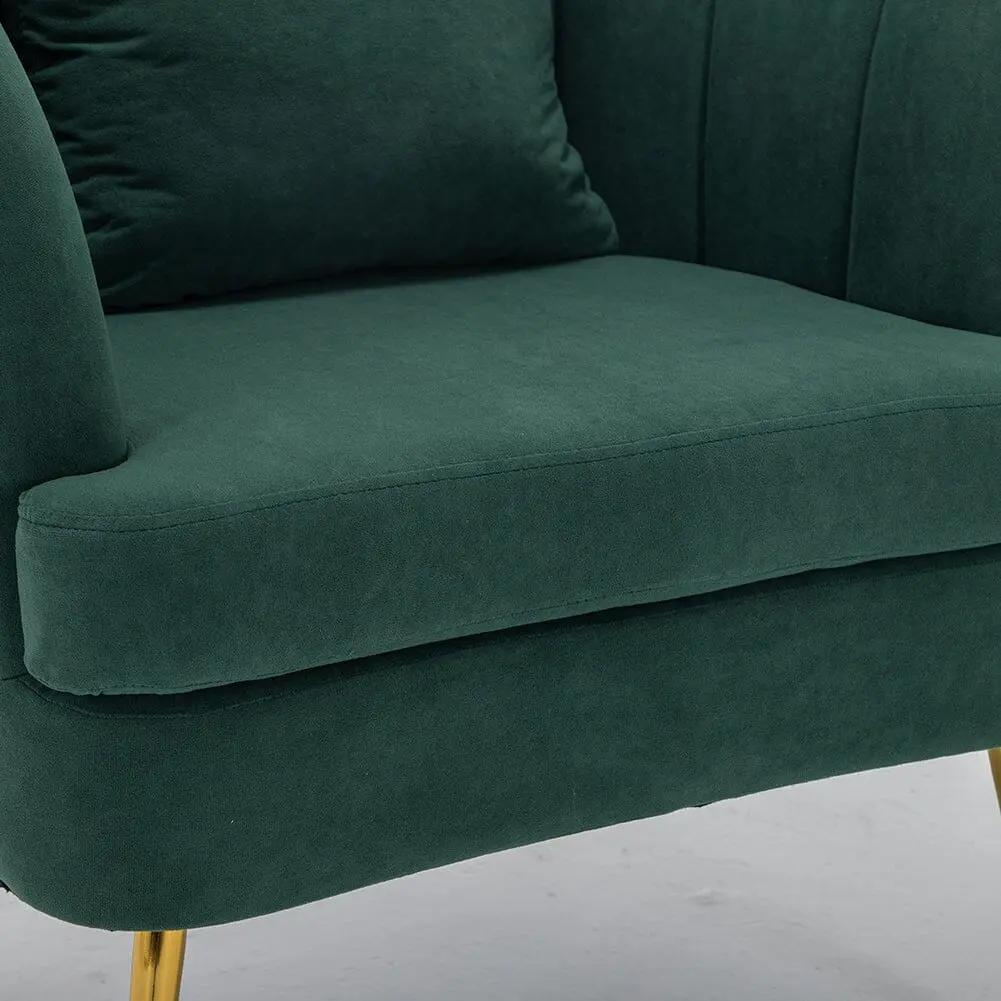 Premium Single Armchair with Gold Metal Legs - House Comfort