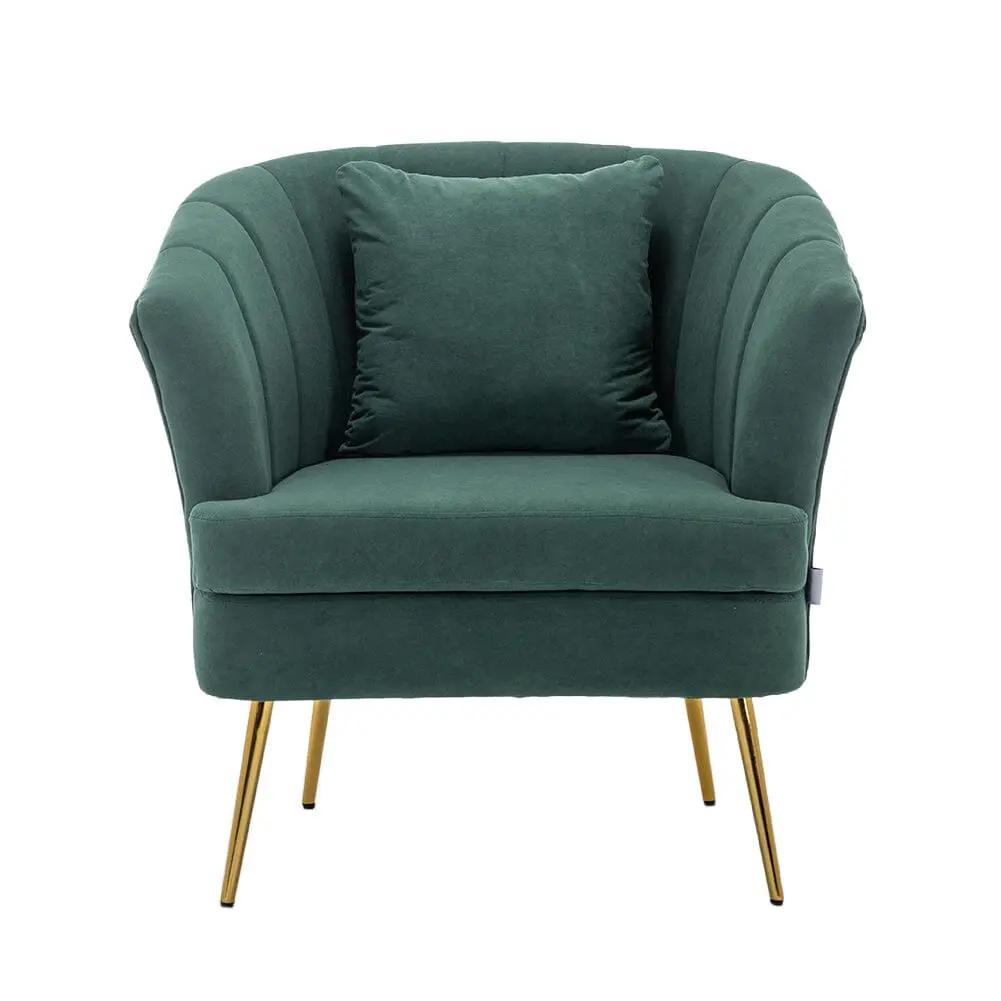 Premium Single Armchair with Gold Metal Legs - House Comfort