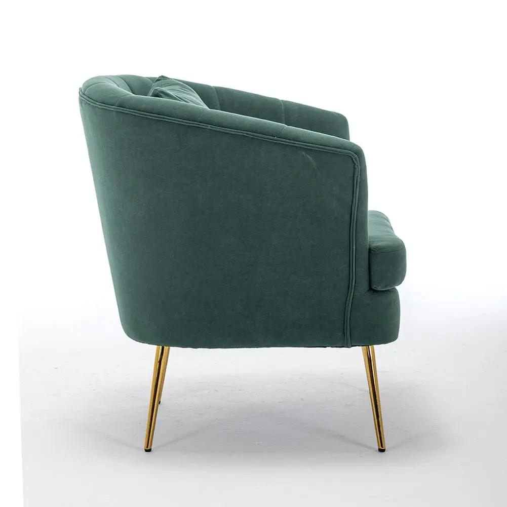 Premium Single Armchair with Gold Metal Legs - House Comfort