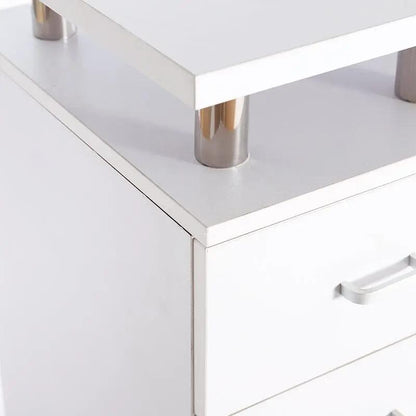 Professional Manicure Station Nail Table on Wheels with Dust Collector - House Comfort