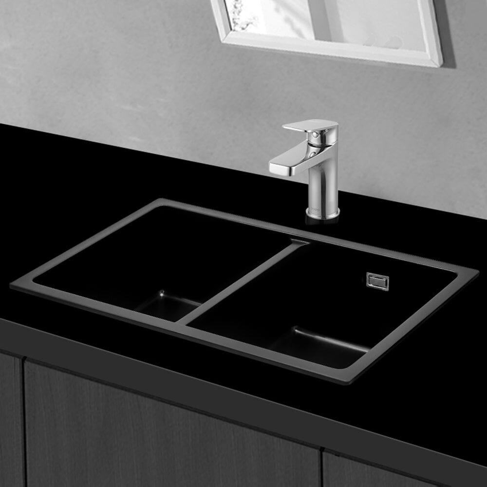 Quartz Double Bowl Undermount Kitchen Sink - House Comfort