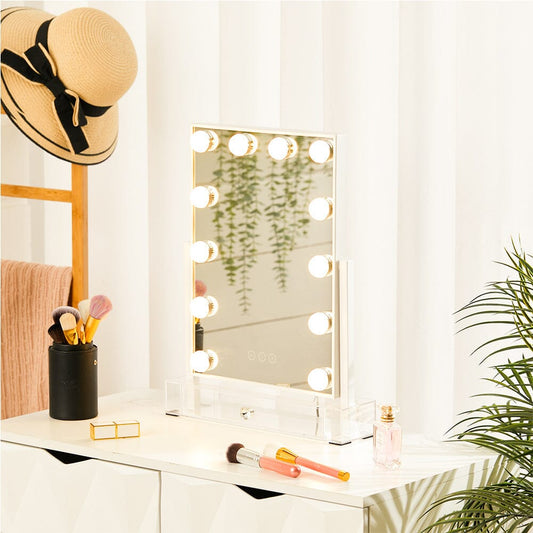 Rectangular Hollywood Vanity Makeup Mirror - House Comfort