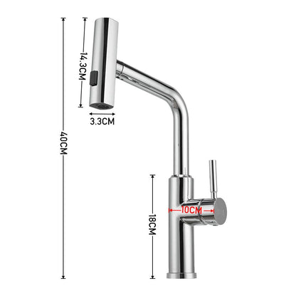 Retractable Pulldown Kitchen Mixer Faucet 2 Function Spout Faucets - House Comfort