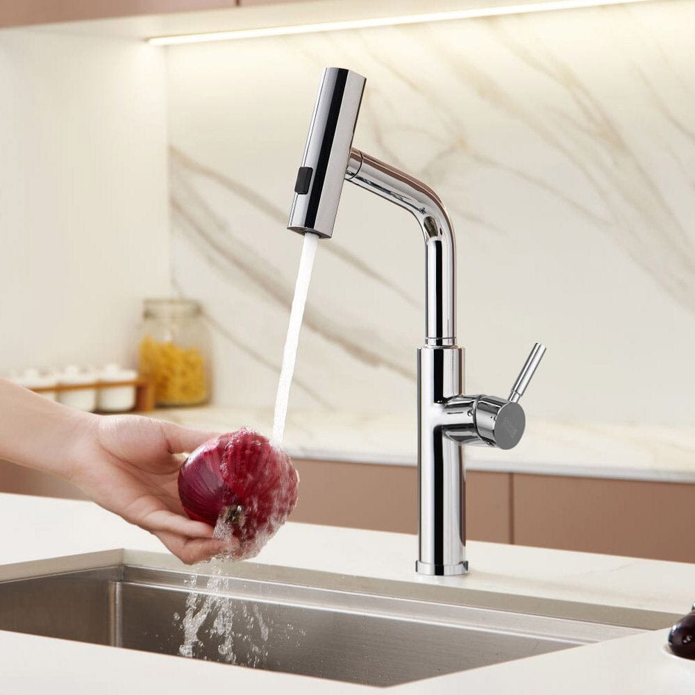 Retractable Pulldown Kitchen Mixer Faucet 2 Function Spout Faucets - House Comfort