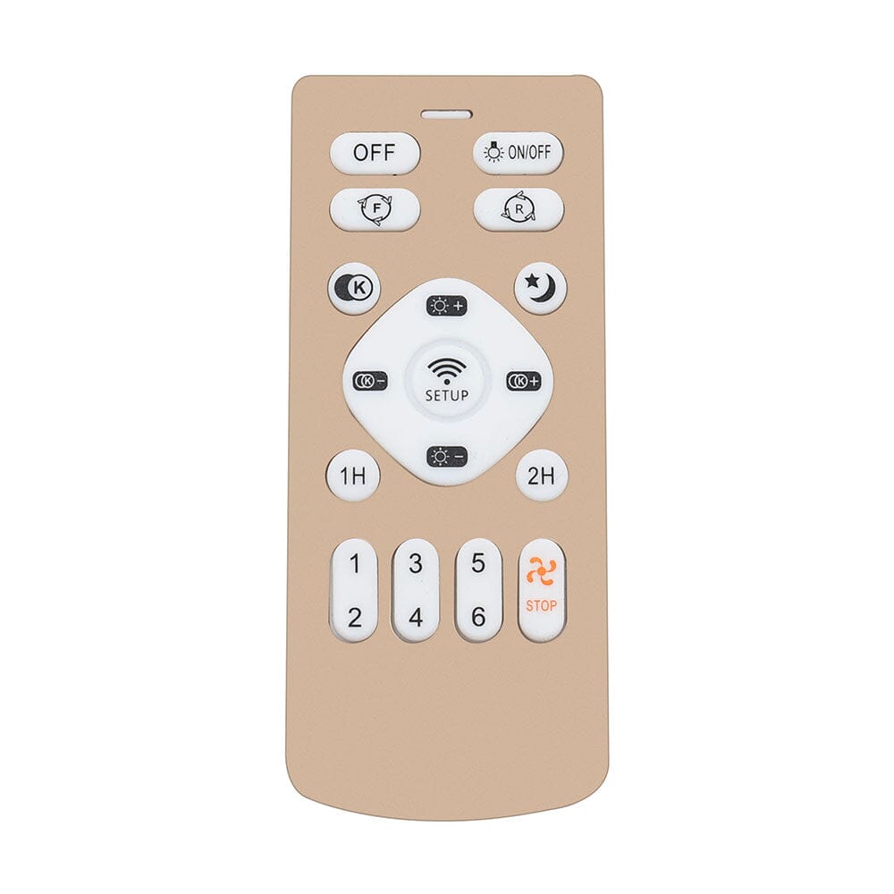 Round Crystal Flush Mount LED Ceiling Fan Light - House Comfort