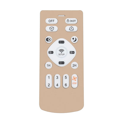 Round Crystal Flush Mount LED Ceiling Fan Light - House Comfort