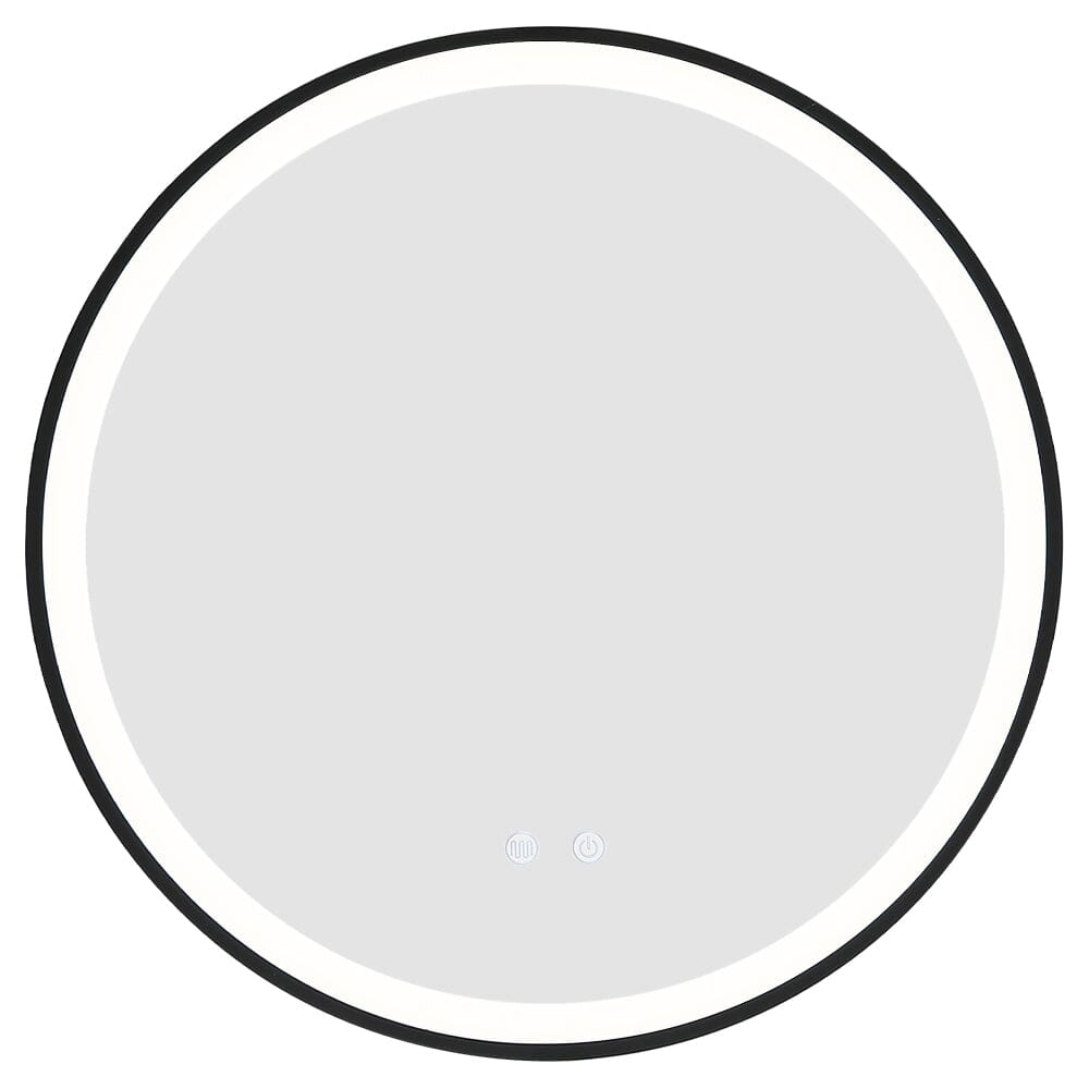 Round Metal Framed LED Wall Mirror - House Comfort