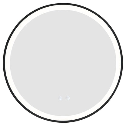 Round Metal Framed LED Wall Mirror - House Comfort