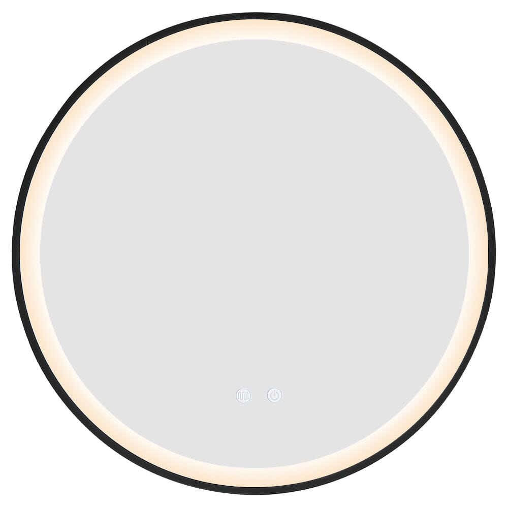 Round Metal Framed LED Wall Mirror - House Comfort