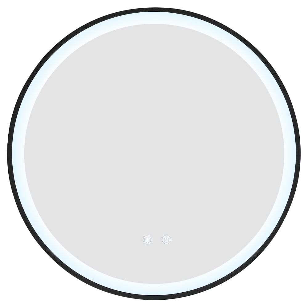 Round Metal Framed LED Wall Mirror - House Comfort